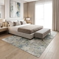thumbnail image 3 of ICEANT 5'x10' Rectangle Area Rug, Abstract Style Living Room Area Rug with Non-Slip Bottom, Machine Washable Low Pile Carpet for Bedroom Kitchen Hallway, Green, 3 of 5