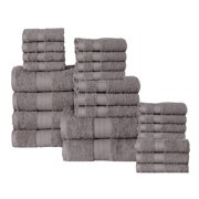100percent Plush Cotton 24piece Economic Bath Towel set