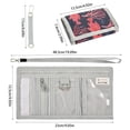 thumbnail image 3 of JIALIOU Nylon Trifold Card Wallet with ID Window Zipper Pocket for Men Women Teen Fishes and Coral, 3 of 7