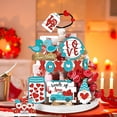 thumbnail image 2 of Tiered Tray Decor Valentines Decorations Mini Wooden Banner Red Home Table Decorations, 2 of 9