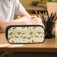 thumbnail image 6 of DISNIMO 3pcs Kids Backpack for Boys, Dachshund Baseball Print Students Book Bag with Multiple Pockets, 17 Inch School Backpack Lunch Bag Pencil Case Set, Back to School Gift, 6 of 7