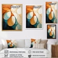thumbnail image 4 of Designart "Orange Mid Century Organic euphony I" Abstract Floater Framed Canvas Wall Art, 4 of 7