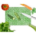 thumbnail image 2 of Watercolor Geometric Cirlce on Green Glass Cutting Board Large, 2 of 2