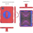 thumbnail image 3 of Kids Case for iPad Pro 11 Inch (2022/2021/2020/2018 Model), iPad Air 5/4 (10.9-Inch), Military Grade Shockproof Rugged Protective Cover with Built-in Stand/Pencil Holder Shoulder Strap, Red Blue, 3 of 12