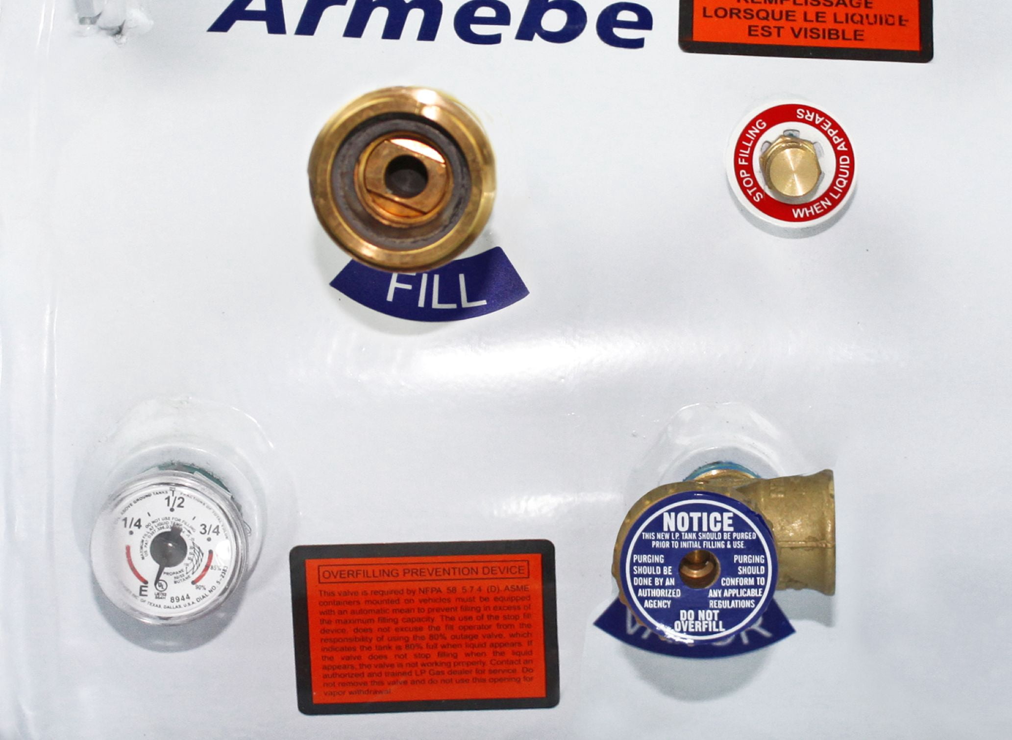 Flame King 11.9 Gallon Horizontal ASME Propane Tank for RV, Van or Trailer