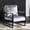 Grey, variant on Durable Frame, Soft Upholstery - Create a Cozy Corner in Living Room with Microfiber Chair
