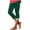 Green, variant on qelini Capri Leggings for Women Plus Size Casual Capris Pants St. Patrick's Day Shamrock Print Pants Yoga Leggings