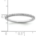 thumbnail image 3 of 925 Sterling Silver Rhodium-plated Polished Cubic Zirconia Ring Size 7, 3 of 7