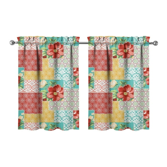 Kitchen Window Curtains over Sink Pioneer Small Window Treatment White Cafe Short Curtains for Bathroom Tier Drapes 27.5x36inch