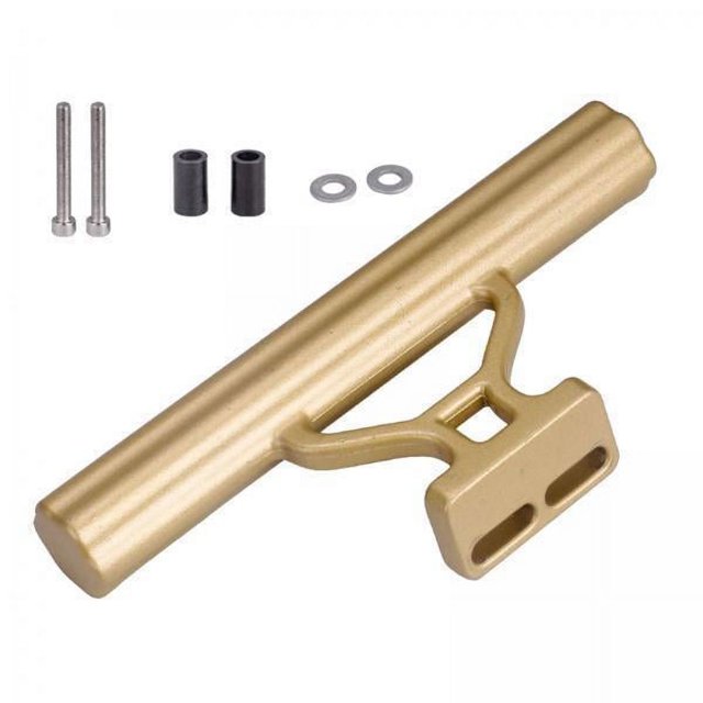 2xMTB bicicleta de carretera manillar extensión velocímetro GPS soporte para teléfono dorado 2 piezas