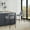 Grey-Fabric, variant on Spruce & Spring Modern 27-Inch Contemporary Counter Stool Set with Upholstered Seat and Metal Frame Set of 2, Cloud Fabric
