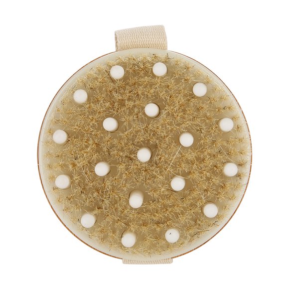 Round Massage Brush, Moist-Proof Body Wash Scrubber, Washing Scrubber For Detoxification Dead Skin Removal Removing Cellulite