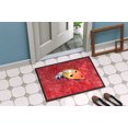 thumbnail image 2 of Carolines Treasures 8868JMAT Paillasson Intérieur Ou Extérieur 24 x 36 Po. Lady Bug sur Fond Rouge, 2 of 4