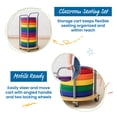 thumbnail image 4 of SoftZone Round Floor Cushions and Mobile Cushion Cart, 4 of 9