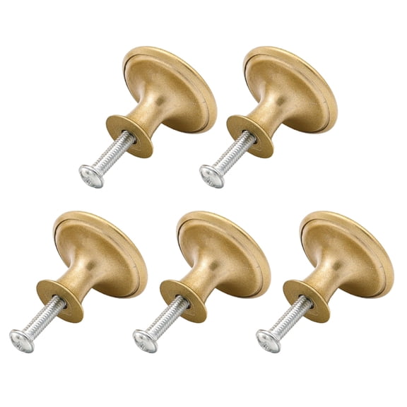 lanema 5Pieces Elegant Gold Cabinets Pulls Sturdy Zinc Alloy for Dressers And Cabinets