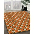 thumbnail image 3 of Ahgly Company Tapis d'Intérieur Lavables à la Machine, Carrés de Couleur Rouge, 6' Carré, 3 of 7