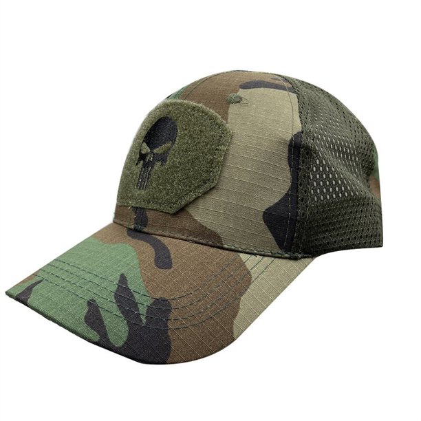 Men and Woman's Tactical training embroidery Skull Baseball Caps Summer Military concealment Outdoor Mesh Snapback Cap Sun Visor qym unisex
