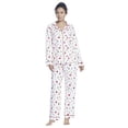 thumbnail image 3 of Pyjama à Imprimé Classique Bedhead pour Femmes, Taille Très Petite – Blanc, 3 of 5