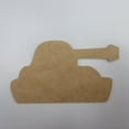 thumbnail image 1 of 4" Army Tank, Unfinished MDF Art Shape by Wooden Craft Cutouts, 1 of 2