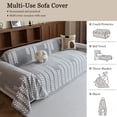 thumbnail image 6 of Jessy Home Sofa Cover Sofa Slipcover Couch Cover Protector Durable Multi-Function Furniture Cover for Dogs Cats Home Decor 71"x 150"Light Gray, 6 of 9