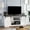 White, variant on Farmhouse TV Stand for 65 Inch TV, Entertainment Center with Sliding Barn Doors and Storage Cabinets, Mid Century Grey Media TVs Console Table for Living Room