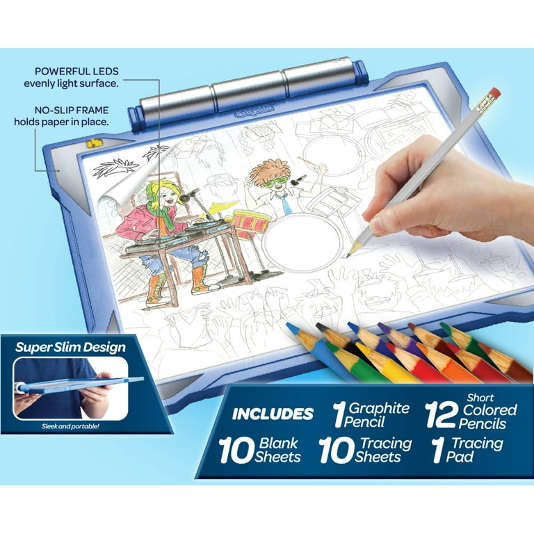 Crayola Light-Up Tracing Pad, Blue, School Supplies, Art Set, Gifts for  Girls & Boys, Beginner Child 