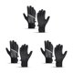 thumbnail image 1 of Greeniant 1 par de guantes de ciclismo cálidos, impermeables, protectores de manos para mujeres, clima frío, motocicleta, senderismo, equitación, M, Negro 3piezas Greeniant CBP182506, 1 of 6