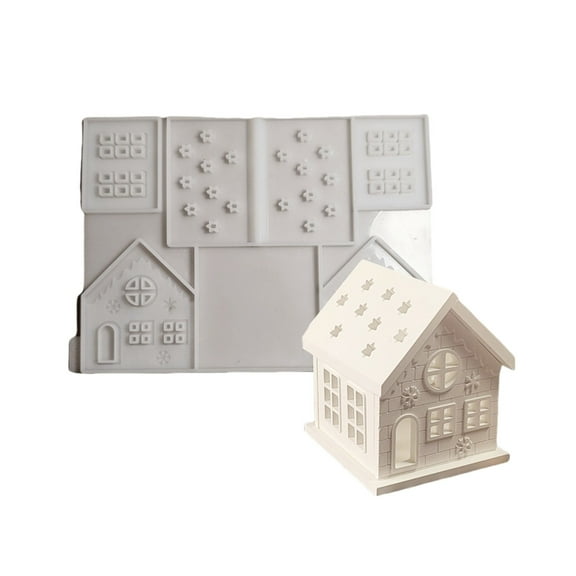 Silicone Crafting Mold for Miniature House Shaped Decoration Jewelry Making Tool