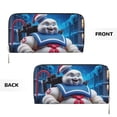thumbnail image 3 of Cartoon Ghostbusters Stay Puft Hand Wallet Card Bag Long Leather Wallet Handbag Clutch Purse Storage Bag Zip Organizer With Card Slots, 3 of 8