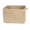 thumbnail image 3 of DB31A012X008S Chunky Natural Wool Square Basket - Light Gray 12"x12"x8" Basket, 100% All-Natural Wool - Square ., 3 of 4