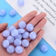 thumbnail image 6 of 500gs Imitation Jelly Acrylic Beads Flat Round Medium Slate Blue 17x9.5mm Hole: 2mm about 316pcs/500g, 6 of 7