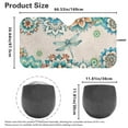 thumbnail image 5 of KUIFORTI Mandala Dragonfly Windshield Sun Shade for Women, Universal Car Front Window Covers for Car Accessories Sun Heat UV Rays Visor Protector for Cars SUV Truck, 5 of 6
