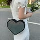 thumbnail image 5 of Bolso de hombro con diamantes de imitación en forma de corazón a la moda, con cadena brillante para mujer, 5 of 6