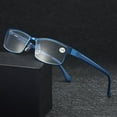 thumbnail image 2 of 2 Pack Men Business Rectangular Reading Glasses Metal Readers Presbyopic glasses, 2 of 2