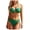 Green, variant on Women's 2 Piece Swimsuit Y2K Bikini Set with O-Wire Halter Top High Waisted Sexy Adjustable Bathing Suits Beach Summer (Hot Pink, M)