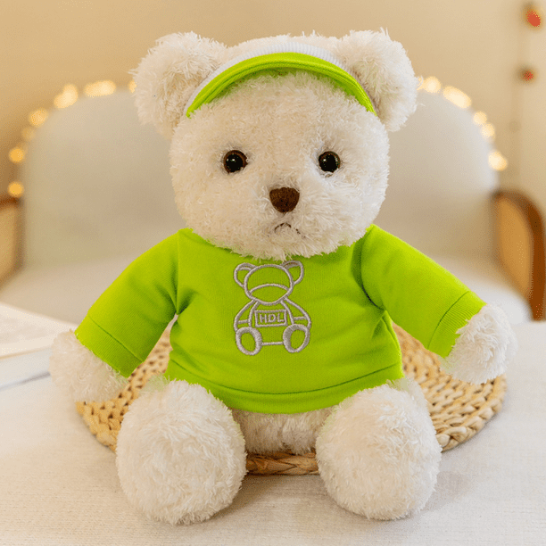 11.81 Inch Bear Plush Toy Soft Bear Throw Pillow Clothed Bear Plush Toy Suitable for Babies Children Boys Girls Child Soothing Bear Green Walmart