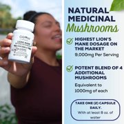 Grow Vitamin Beyond Mushroom Capsules, 13,000mg, 30-Day Supply, Non-GMO
