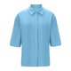 thumbnail image 2 of TaTaai Womens Loose Casual Faux Linen Lapel V Neck 3/4 Sleeve Blouse Button Front Solid Color Soft Comfy Summer Vacation Daily Top Gift, 2 of 8