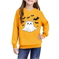 thumbnail image 4 of Makaor Cute Hoodie for Kids Girls Boys Halloween Pullover Sweatshirts Ghost Long Sleeve Coats Fleece Clothes Pockets, 4 of 8