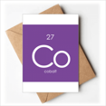 thumbnail image 1 of Chestry Éléments Période Table Transition Métaux Cobalt Co Cartes de Voeux Vous Êtes Invités Invitations, 1 of 3