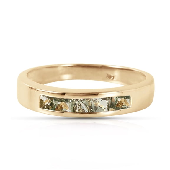 Galaxy Gold 18K Solid Gold 0.60 Carat Natural Sapphire Ring for Women - Yellow Gold Fine Jewelry