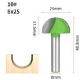 thumbnail image 2 of 8mm Shank Cover Box Bit Router Bit Wood Working Milling Cutter For Wood Bit Face Mill ,Great Multi-Purpose Application, 2 of 3