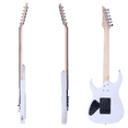 thumbnail image 6 of 38.6" Beginner Electric Guitar w/Guitar Bag, Shoulder Strap, Amp Wire, Tremolo Arm, Wrench Tool, Plectrum (White), 6 of 9