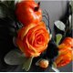 thumbnail image 4 of Fiudx Decoraciones navideñas para interiores Anillo de hierro de Halloween, anillo de rosa de calabaza, anillo de flor de arte de hierro simulado, decoración del hogar, decoración para colgar en la v, 4 of 7
