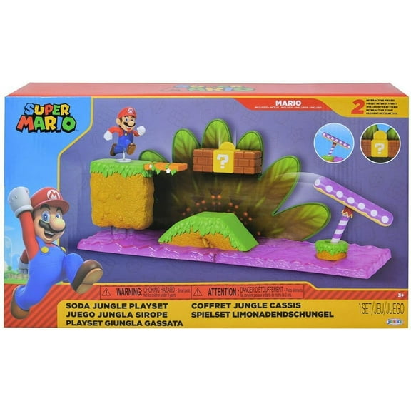 World of Nintendo Super Mario Soda Jungle Playset