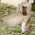 thumbnail image 3 of KMWGRE Wooden Hamster Maze Villa Habitat with Slide Seesaw Climbing Ladder Platform Chew Proof Hideout Toy for Gerbils Mice Small Animals C 17x17x2cm, 3 of 3