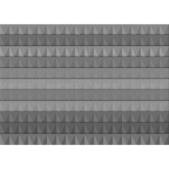 Ahgly Company Indoor Rectangle Patterned Carbon Gray Area Rugs, 7' x 9'