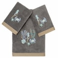 thumbnail image 5 of Authentic Hotel and Spa  Turkish Cotton Aaron 3PC Embellished Towel Set Charcoal, 5 of 5