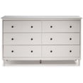 thumbnail image 3 of Walker Edison Commode en Bois Massif 6 en Blanc, 3 of 10