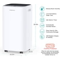 thumbnail image 4 of Kesnos 34 Pints 2000 Sq. Ft Dehumidifiers for Large Home and Basements, with Continuous Drain Hose, 24Hr Timer, Child Lock, Auto Defrost, 4 of 6